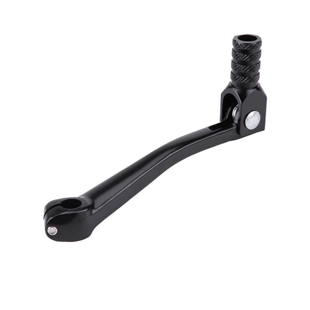 Palanca de Cambio de Marchas de Motocicleta, Universal CNC Aleación de Aluminio Plegable Palanca de Cambio de Marchas Accesorio de Modificación de Moto (negro/verde/plata)(negro)