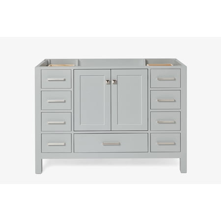 ARIEL CAMBRIDGE 48 IN. SINGLE SINK BASE CABINET IN GREY