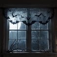 thumbnail image 4 of Aoznliie Halloween Fireplace Cover, Black Lace Spiderweb Bat Mantel Scarf for Fireplace Decor, 79x20 inch Gothic Halloween Decor for Mantel, Black, 4 of 6