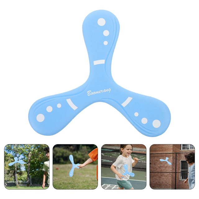 Phenofice 2Pcs Boomerang for Blue Thickened Soft Material Flying Outdoor Fun Family Bonding