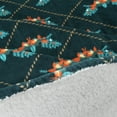 thumbnail image 3 of Twin Electric Heated Blanket Green MicroPlush Sherpa and Reversible Flannel Washable Comfortable with 10 Heat Settings Heated Throw 62"x84", 3 of 5