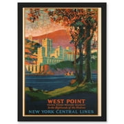 Travel West Point Military Academy Picture A4 Artwork Framed Wall Art Print