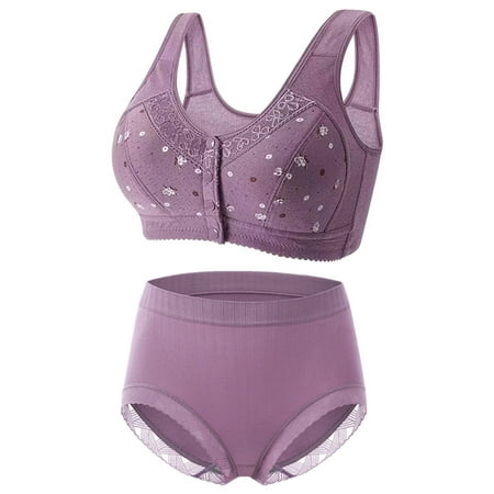 Backless Sports Bra Women Full-Coverage Bra Feature V-Neck Strapless Bra Style W-323 Hook and Eye Closure Padded BralettesPush Up Purple 48
