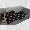 thumbnail image 6 of Crown Soft Flannel Fleece Throw Blanket, Repetitive Stars Cartoonish Elements on a Dark Background Royal Feels, Cozy Plush for Indoor and Outdoor Use, 70" x 90", Pale Pink Charcoal Grey, by Ambesonne, 6 of 6