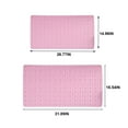 thumbnail image 3 of Vixolx Premium Bath Shower Mat | 32 x 17 Inches | Non Slip Bath Tub Mat | Cushioning and Soft Comfort | Washable with Drain Hole | Bathroom Rug - Pink, 3 of 6
