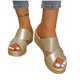 thumbnail image 4 of Zapatos Casuales de las Mujeres con Patrón Envolvente Tacón de Cuña Sandalias de Pie Abierto, Tacones de Cuña de las Mujeres Más Tamaño Ligero, 4 of 9