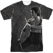 Bruce Lee Dragon Print Adult T-Shirt White