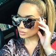 thumbnail image 1 of Men Women Retro Sunglasses Big Full Frame Dual Color Driving Riding Fashion Sun Glasses, 1 of 8