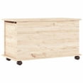 vidaXL ALTA Solid Pine Wood Storage Chest Trunk, Wooden Toy Box for