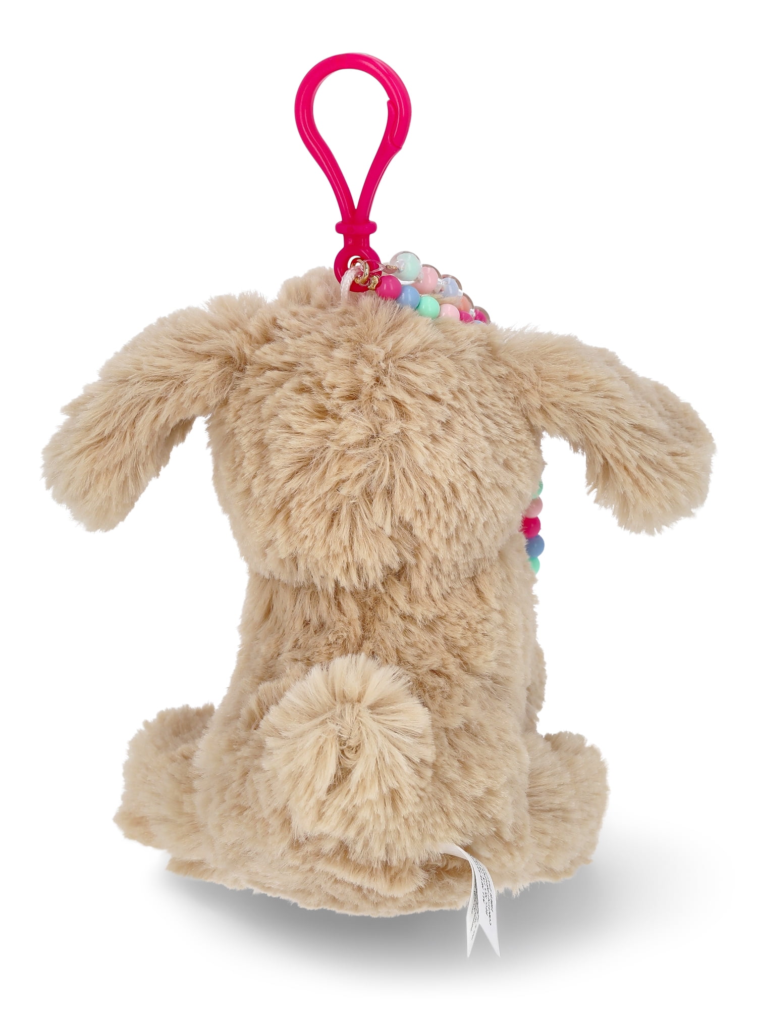 Wonder Nation Dog Plush Keychain, Tan
