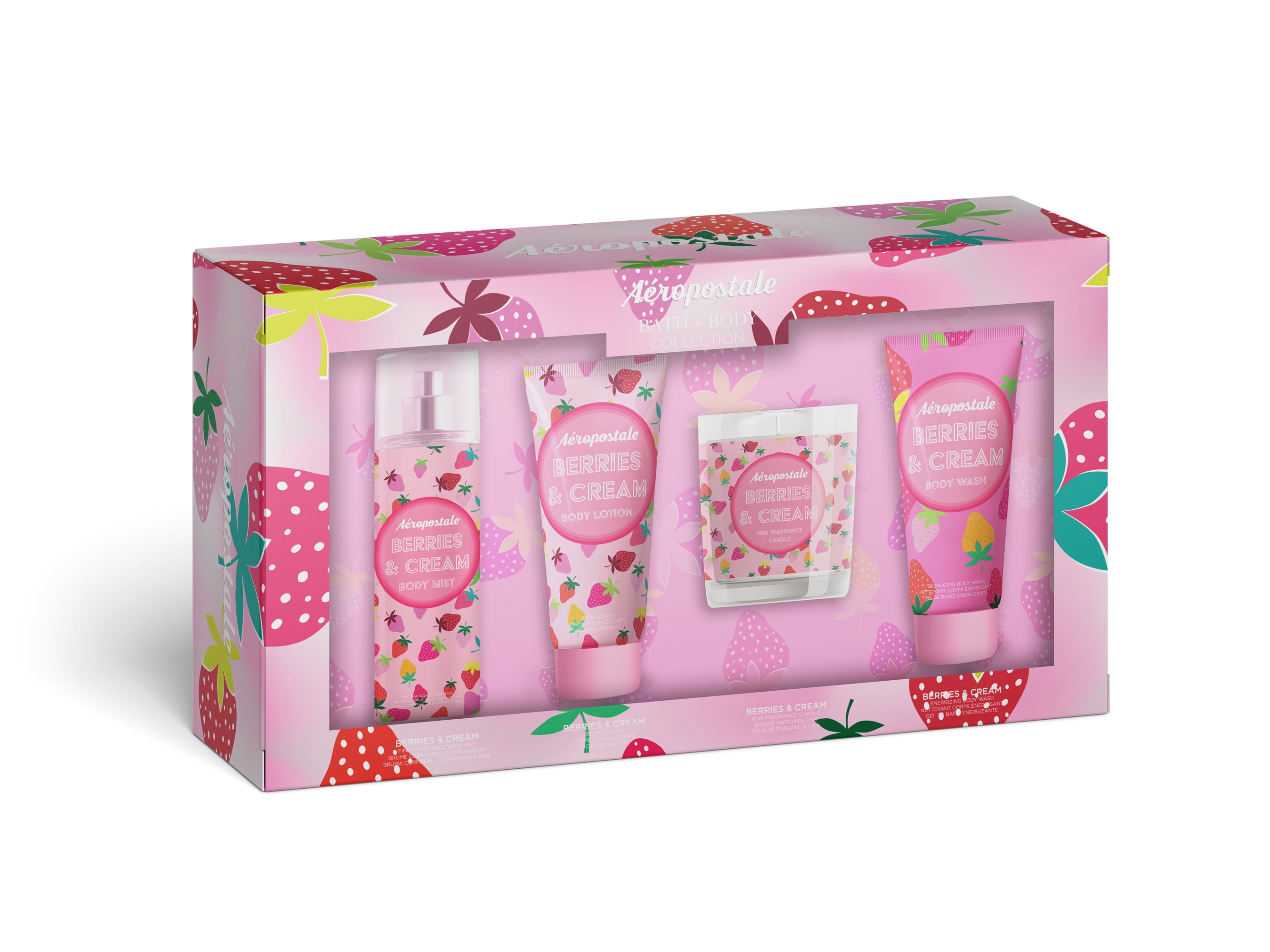 Aeropostale Berries & Cream Bath & Body Set