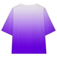 thumbnail image 7 of Gamivast My Orders at Walmart 2025 Girls Short Sleeve Shirts Gradient Color Loose Fit Short Crewneck Tees Blouse Summer Casual Beach Tunic Tops Purple Account Purchase History, 7 of 7