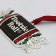thumbnail image 2 of 3.25" Silver Plated Tootsie Roll Candy Shaped Logo Christmas Ornament with European Crystals, 2 of 4
