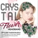 thumbnail image 1 of Diademas para mujer, diadema cuadrada con flores de cristal, accesorio para el cabello con cristales brillantes, pinza para el cabello., 1 of 4
