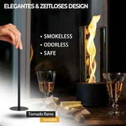 Tornado Tabletop Firepit Portable Fire Round Metal Firepits For Home Decor