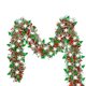 thumbnail image 2 of Seyotauo 6.5 FT Christmas Decor Tinsel Garland with Snowflake Christmas Tree, Red Green Silver Shiny Metallic Christmas Garland for Home Tree Mantle Stairs Indoor Outdoor Holiday Xmas Party Decor, 2 of 6