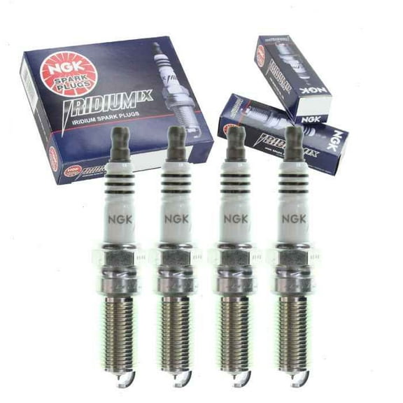 4 pc NGK Iridium IX Spark Plugs compatible with Ford Edge 2.0L L4 2012-2017