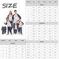 thumbnail image 3 of Yuaguia Christmas Family Matching Pajamas Set, Blue and White Snowflake Hat Tree Print Long Sleeve Top and Blue Patterned Pants, Festive Holiday Sleepwear, Women S, 3 of 5