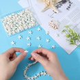 thumbnail image 3 of Beads SUNNYCLUE Starfish, turquesa sintética, blanca, 150 unidades, 3 of 5
