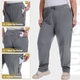 thumbnail image 3 of FEN AI Plus Size Women Cargo Pants Grey Athletic Joggers Quick Dry Hiking Fishing Pants UPF 50+ Breathable Outdoor Workwear 2XL, 3 of 7
