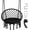 Black, variant on Yunken Hammock Chair Macrame Swing - Hanging Chair with Cushion and Hardware Kit, 330 LBS Weight Capacity, Indoor Swing for Hammock Stand, Patio, Balcony, Living Room Hammock Swing (Black)
