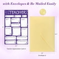 thumbnail image 7 of WaaHome Teacher Appreciation Card - Personalized Fill in the Blank Thank You Teacher Card from Student, Interactive Handcrafted DIY Appreciation Gifts (5.5”x8”), 7 of 7