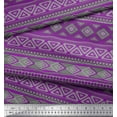 thumbnail image 3 of Soimoi Georgette Viscose Fabric Aztec Geometric Decor Fabric Printed Yard 42 Inch Wide, 3 of 3