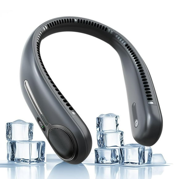 Ventilador de cuello portátil Kinhowly Ventilador de cuello portátil con refrigeración de 360°