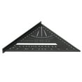 thumbnail image 1 of Aluminum Triangle Ruler, Accurate Angle Measuring Tool with  Etched Scale, 30 45 60, Metric 90 Right Angle Ruler, 1 of 7