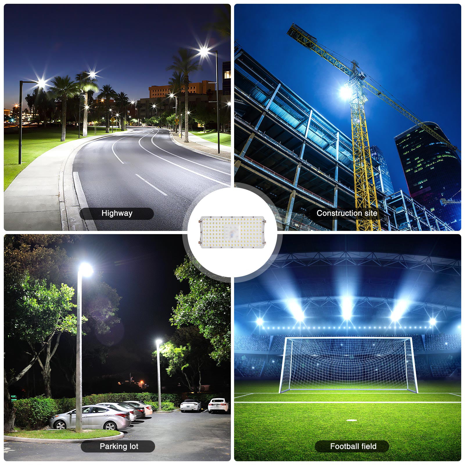 Details about   LED Flood Light 100W 200W 300W Outdoor Spotlight Garden Yard Lamp Cool White US 