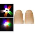 thumbnail image 3 of 2x Pulgares Luz Utilería Sunnimix Lámpara Broma Juguete Luz Multicolor Accesorios Mágicos Luces de Dedo, 3 of 8