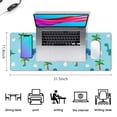 thumbnail image 5 of Long Mouse Pads for Desk,Light Blue Dinosaurs Palms Eggs Pattern Desk Mats on Top Of Desks, Desk Mouse Pad Extra Large with 3mm Non-Slip Base and Stitched Edge for Gaming,Office,Work,Home 31.5"x11.8", 5 of 6