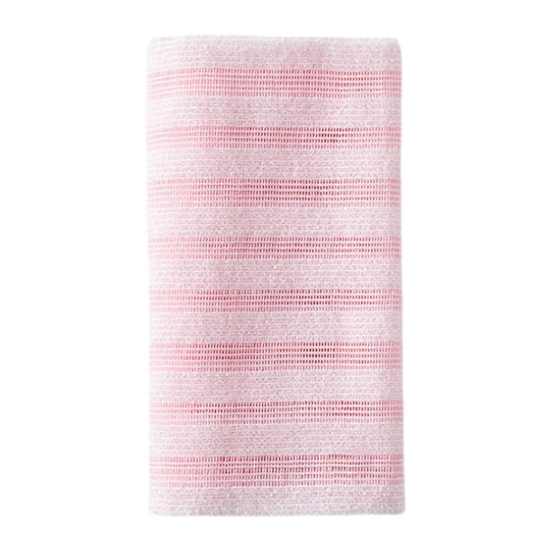 Toalla exfoliante para baño, accesorios de baño, 25 x 100 cm, japonesa Rosa