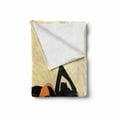 thumbnail image 2 of Pin up Girl Soft Flannel Fleece Throw Blanket, Long Curly Haired Young Lady with Bikini Posing, Cozy Plush for Indoor and Outdoor Use, 50" x 60", Pale Orange Blue Grey, by Ambesonne, 2 of 6