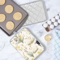 thumbnail image 5 of Yayeee Pot Holders Kitchen Heat Resistant with Pocket 7"x9.8" Cotton Oven Cooking Hot Pads, Floral Rabbit, 5 of 7
