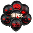 thumbnail image 1 of SPRING PARK 1 Set Spooky Spider Pattern Halloween Latex Balloons Black Balloons Kit for Halloween Party, Resturant, Club, Bar Decoration Supplies, 1 of 7