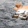 thumbnail image 3 of Dwelke Ultra Fluffy Rug Indoor Plush Soft Carpet for Living Room Anti-Skid Durable Area Rug 8x10ft Gray, 3 of 5