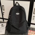 thumbnail image 2 of MesaSe Simple Casual Backpack Multilayer School Bookpack for Laptop Book (Black), 2 of 7