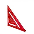 thumbnail image 3 of DEBGFS 7 Inch Measuring Tool Aluminum Alloy Carpenter Set Square Angle Woodworking Tools Try Square Triangular Metric,Black, 3 of 7