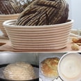 thumbnail image 3 of Yuarrent Cesta de pan, masas de fermentación, cestas geométricas de ratán tejidas a mano, tienda de postres, organizador de almacenamiento Cocina y Comedor Óvalo 25x15x8cm, 3 of 6