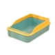thumbnail image 5 of Baño para gatos fácil de limpiar, duradero, con laterales altos. Bandeja sanitaria para gatitos. Orinal abierto. verde M, 5 of 9