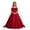 Red, variant on Girls Party and Evening Gown Spaghetti Straps Bow Tie Train Dress