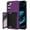Purple, variant on Dteck for Samsung Galaxy S23 Plus Case Wallet Case with Credit Card Holder Hidden Mirror, All-Round Protection Shockproof Silicone Protective Phone Cover for Samsung Galaxy S23+ 6.6 Inch, Black
