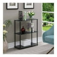 thumbnail image 2 of 26.5" Designs2Go Classic Glass 3 Tier Bookshelf in Black Glass", 2 of 6