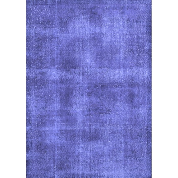 Ahgly Company Machine Washable Indoor Rectangle Persian Blue Bohemian Area Rugs, 2' x 3'