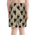 thumbnail image 3 of Cauagu Cute Black Dog Print Swim Trunks for Men,Youth Boys Swim Shorts Compression Liner Beach Shorts Boys' Swimming Shorts 7-20 Years Bathing Suit-Large, 3 of 7