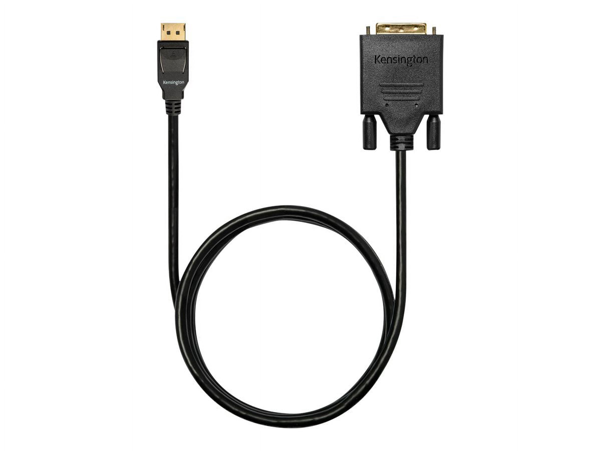 Kensington Computer K33023WW 6 ft. Displayport 1.1 Male to Dvi-D Male Passive Cable