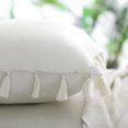 thumbnail image 4 of Velvet Decorative Throw Pillow Cover, Tassels Throw Pillow Cover, Sofa Pillow Cover, 18'' x 18'', Beige, 4 of 8
