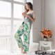 thumbnail image 5 of Balery Lotus Flower1 Pantalones de pijama para mujer, pijamas ultraligeros, pantalones de estar por casa-Large, 5 of 6