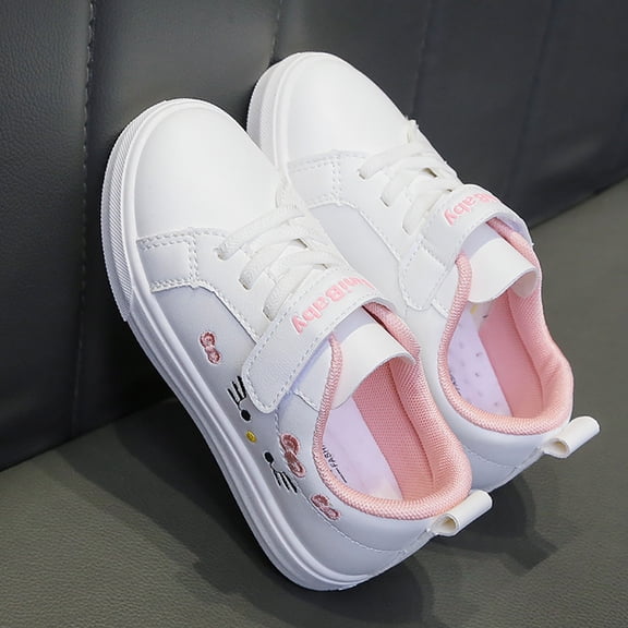 New Lovely Cat Girls Sneakers, Cartoon Prints Casual Shoes, Student Anti-slip Comfortable Sport Shoes